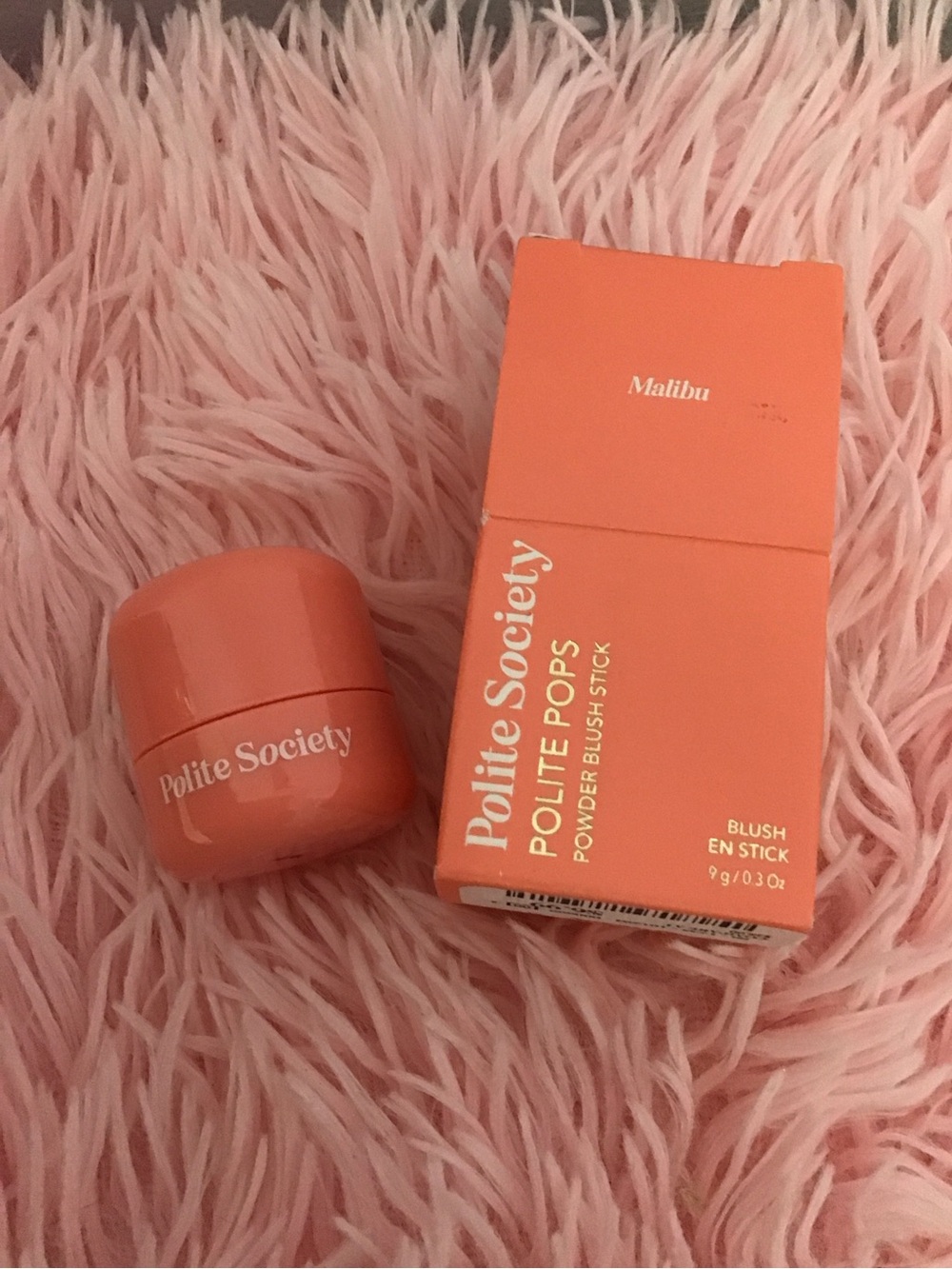 New Polite Society Polite Pops Powder Blush Stick — Malibu Peach